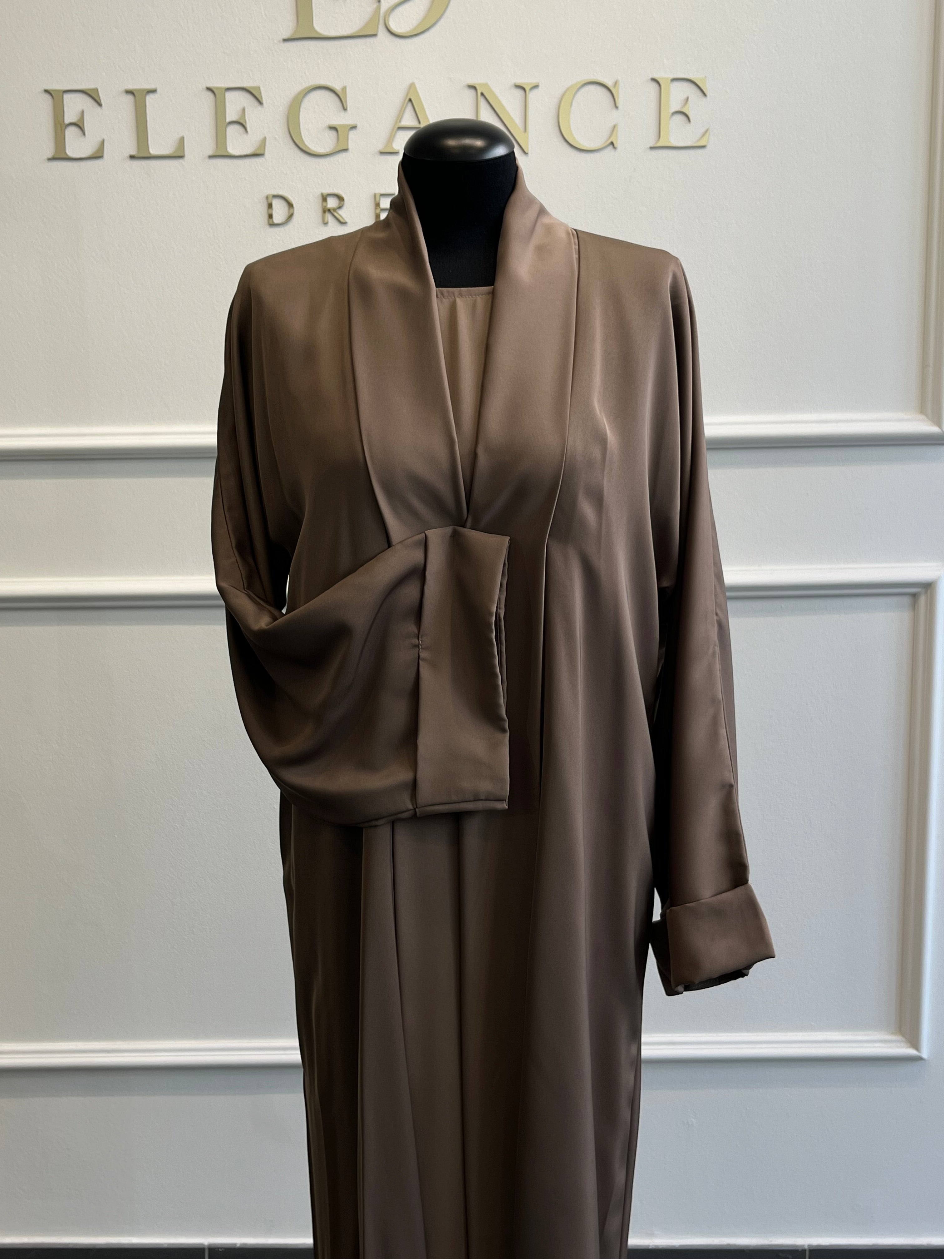 Abaya Jasmin marron claire