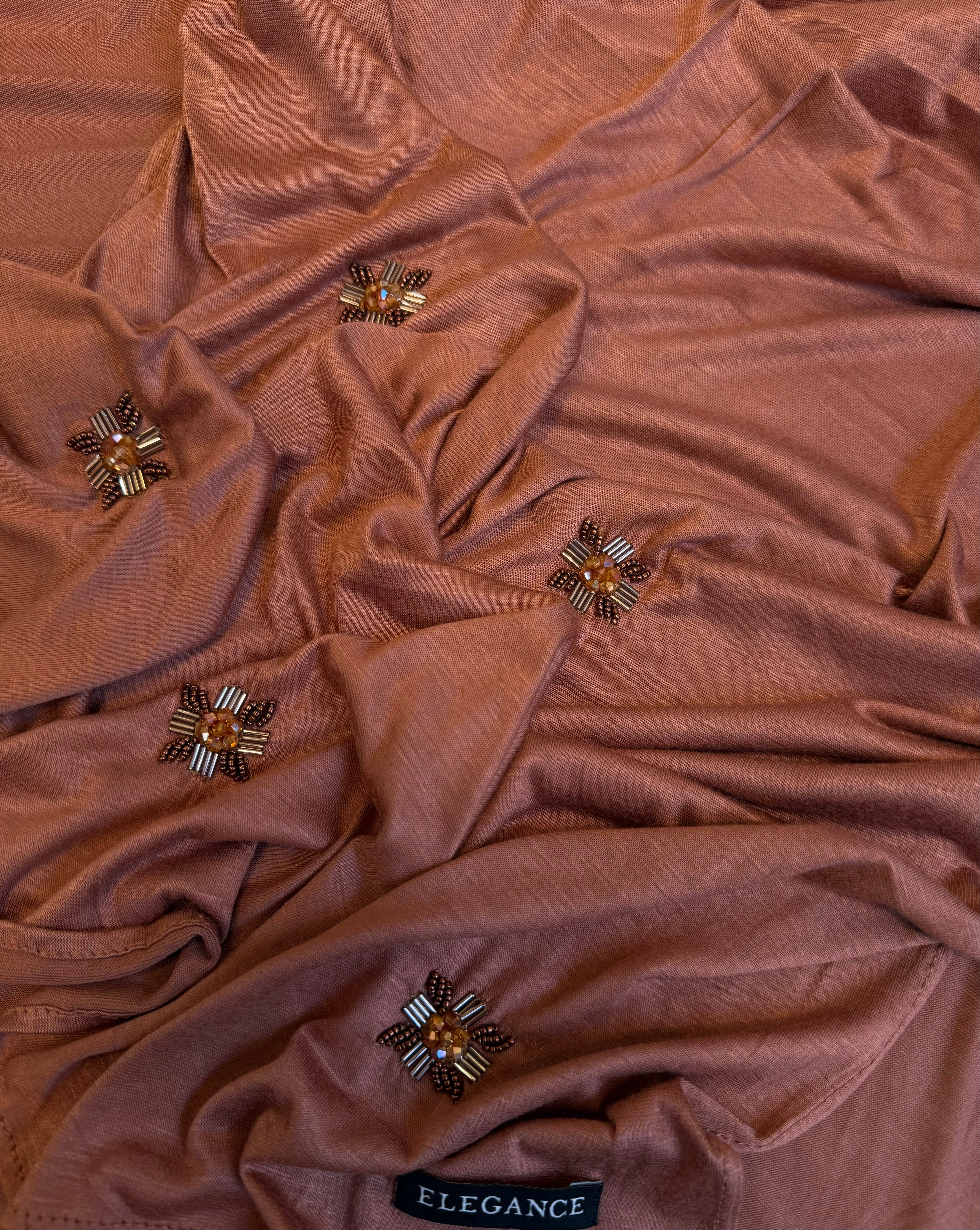 FOULARD JERSEY brique