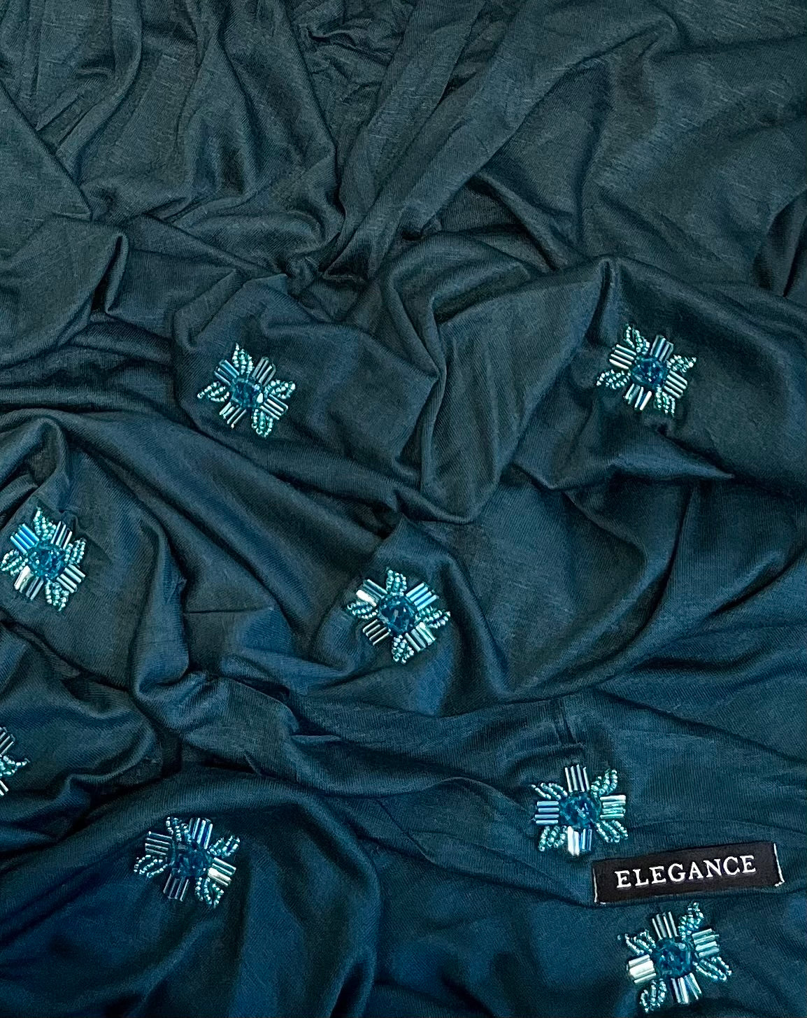 Foulard jersey vert canard