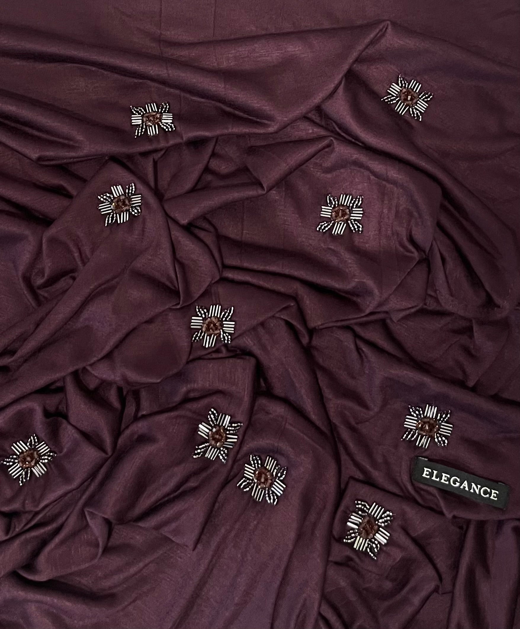 Foulard jersey prune