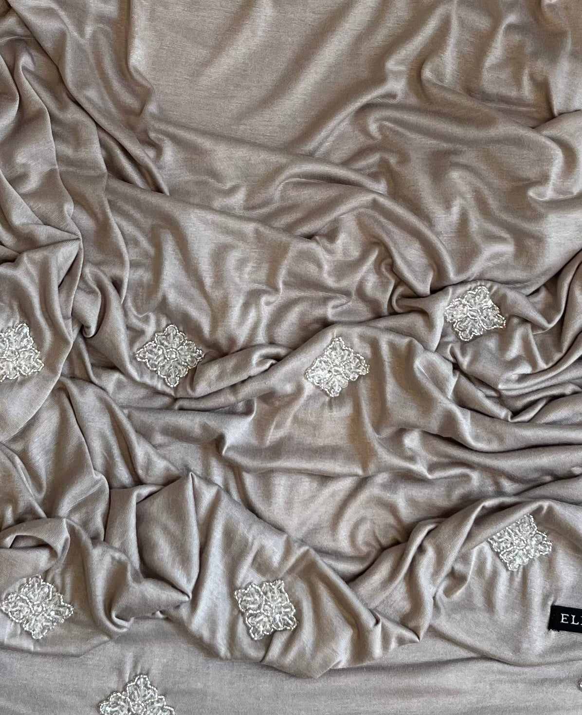 Foulard jersey taupe