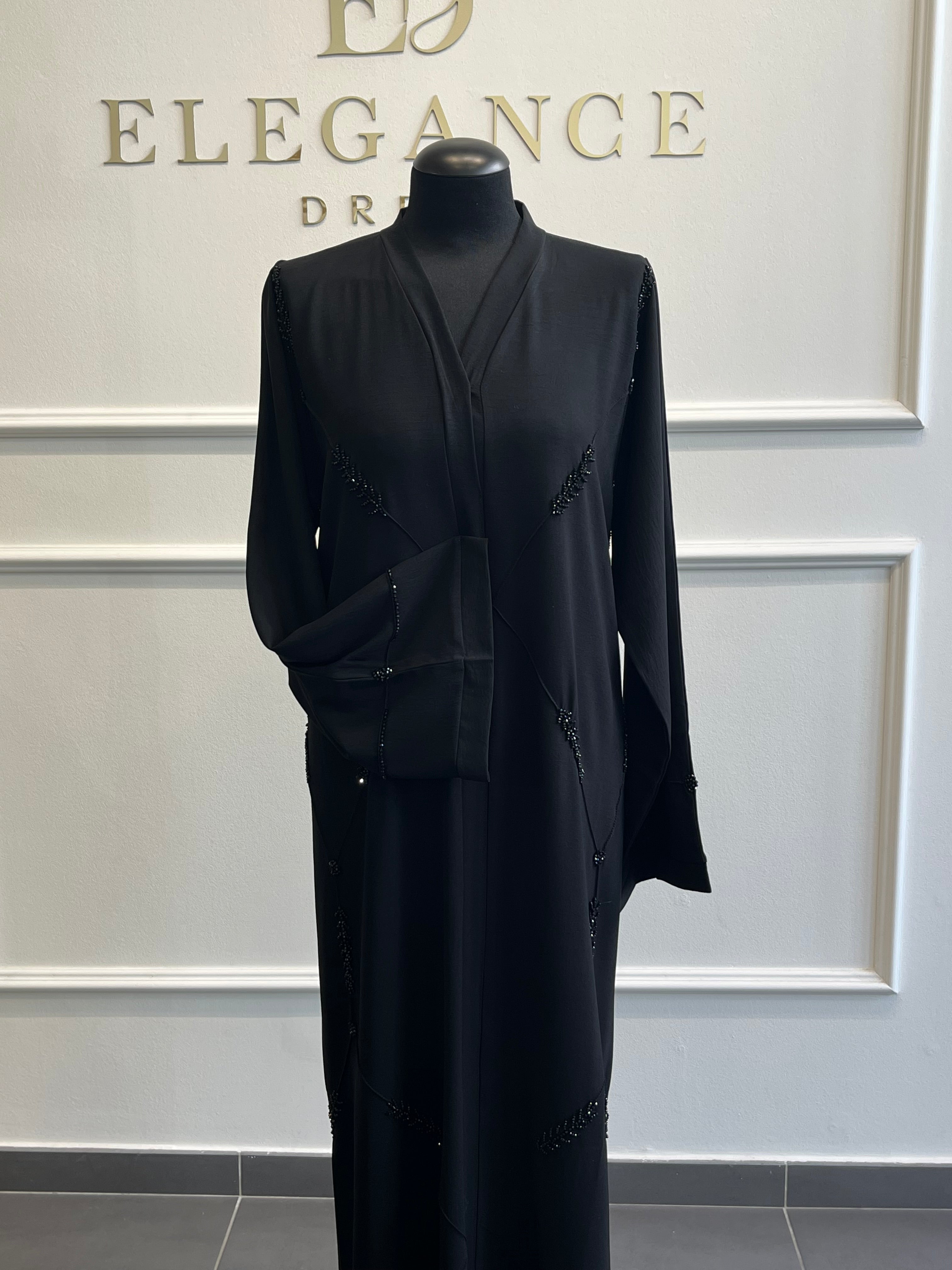 Abaya Jawarah noir