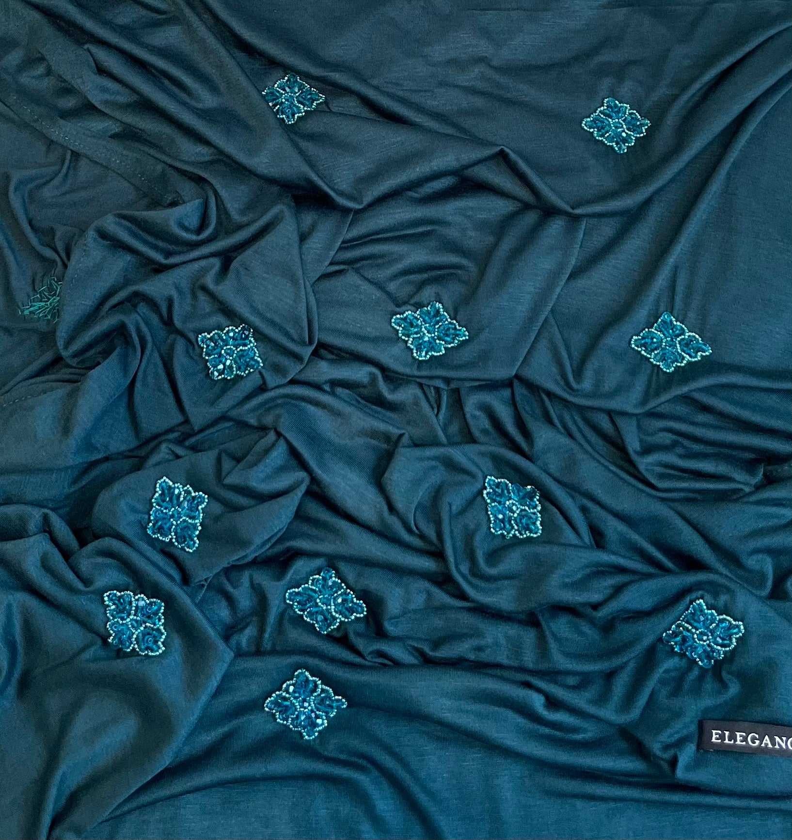 Foulard jersey vert canard