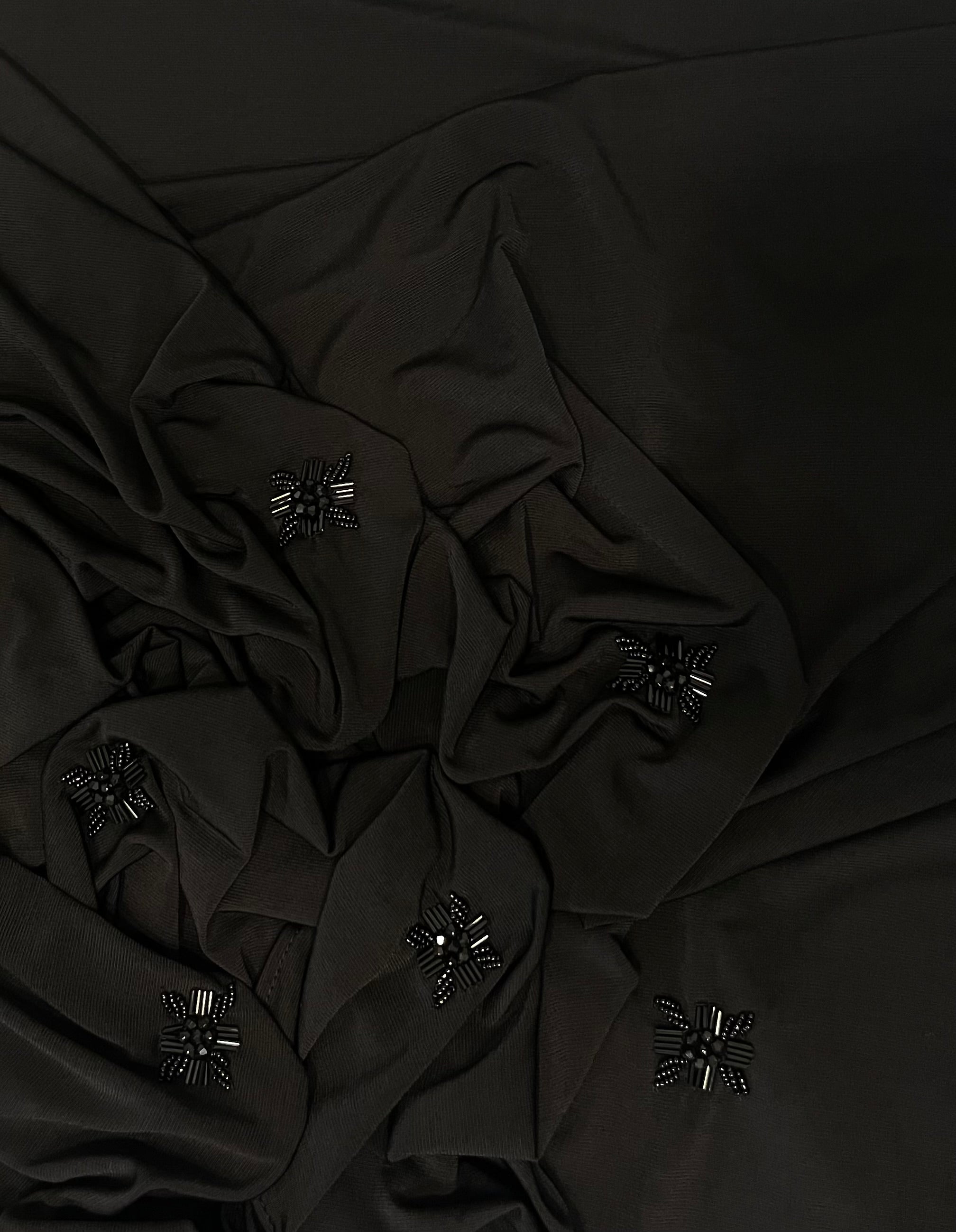 Foulard jersey premium noir