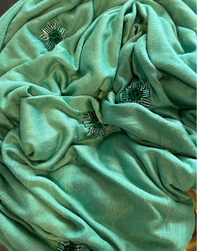 FOULARD JERSEY VERT
