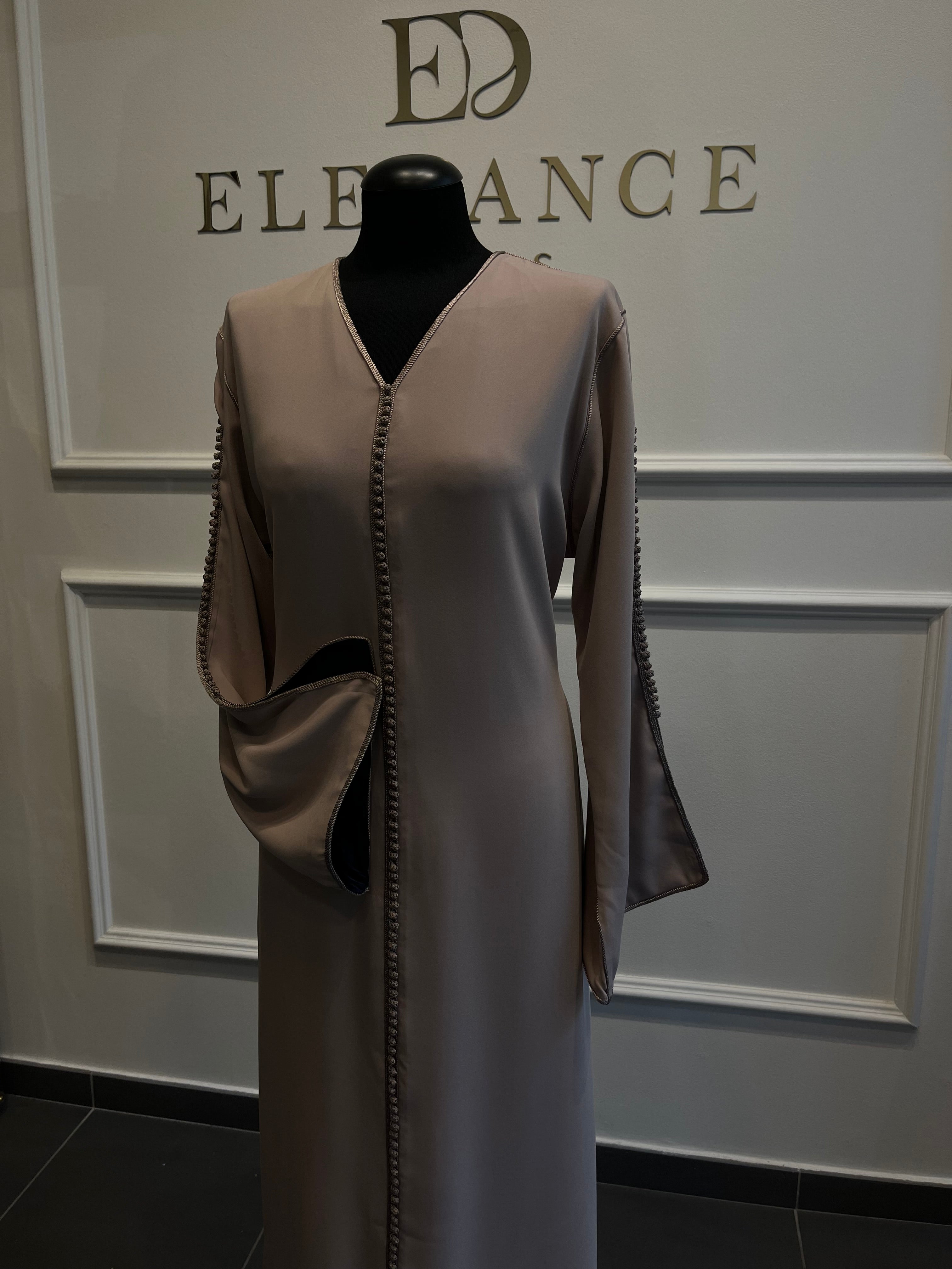 CAFTAN Zeyna TAUPE / BLEU MARINE