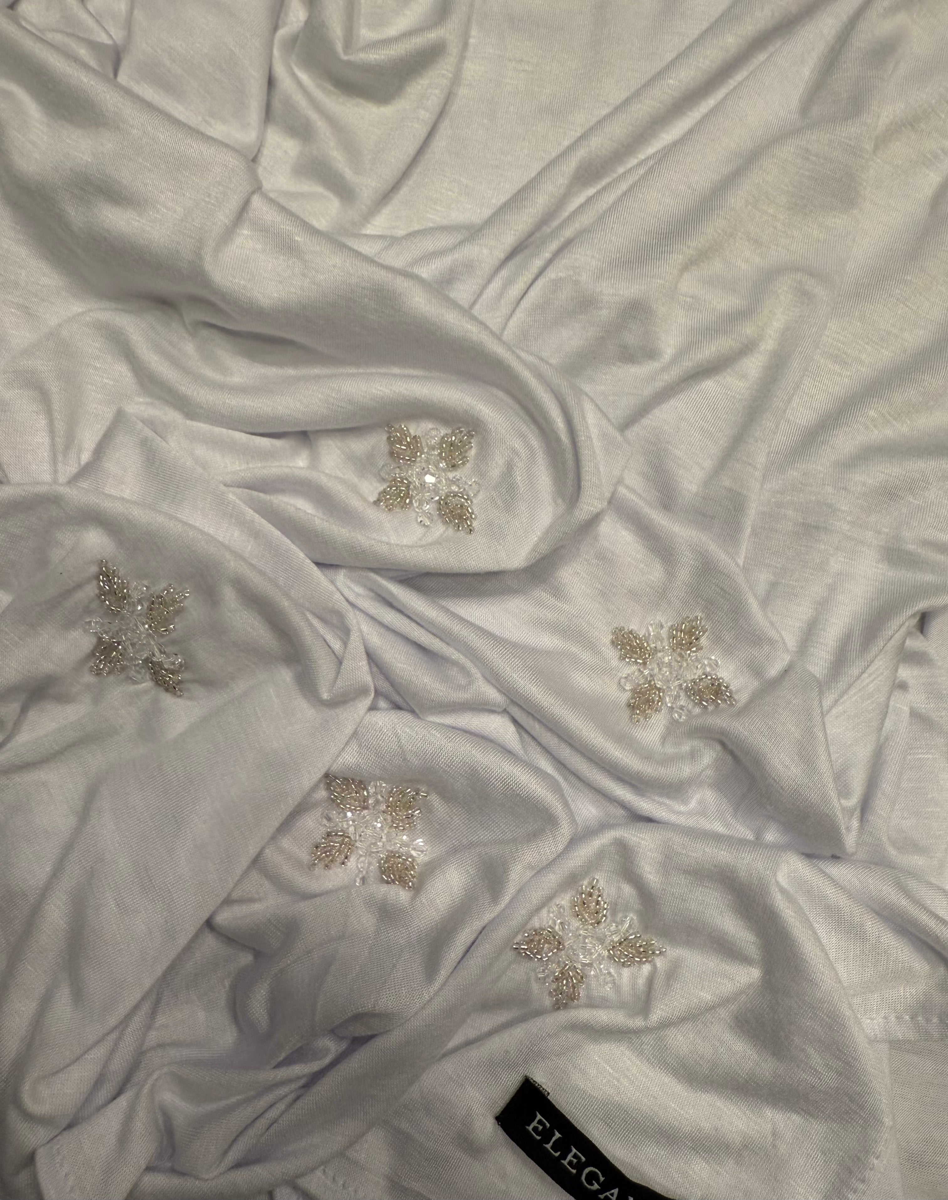 Foulard jersey blanc