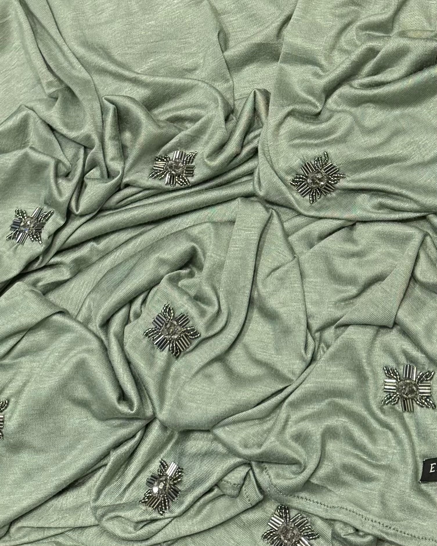 Foulard jersey vert claire