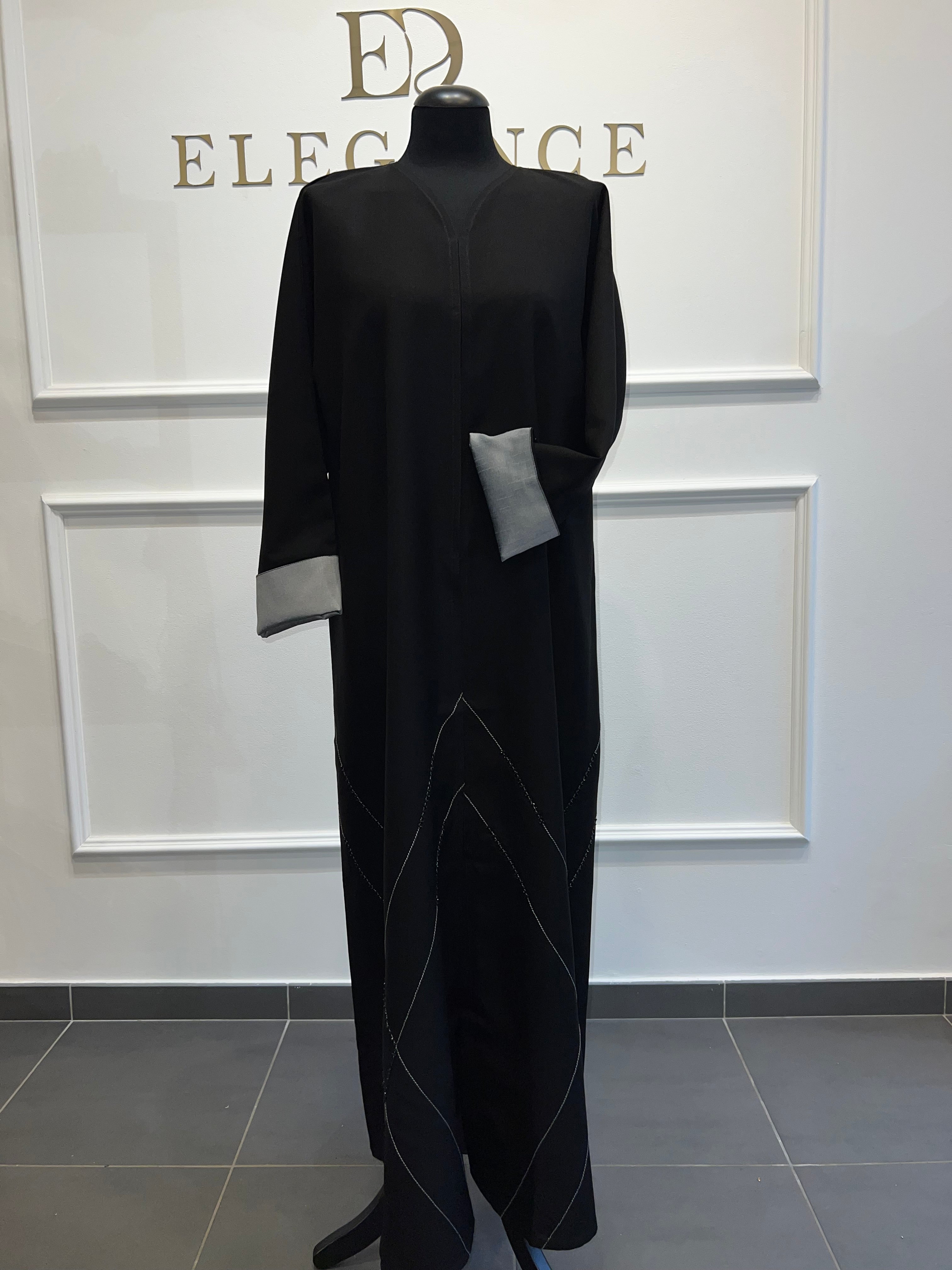 ABAYA ZAHRA noir