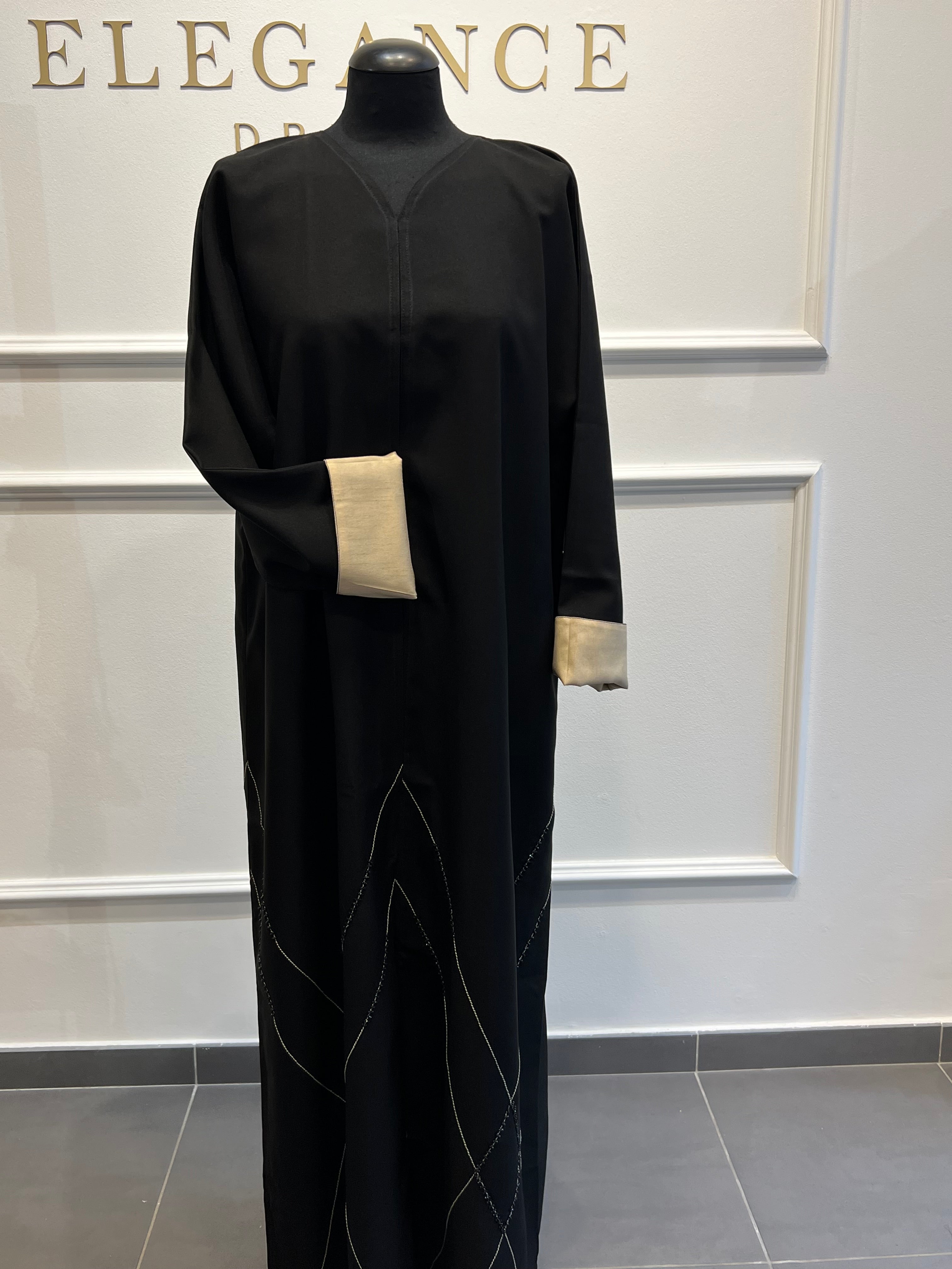 ABAYA ZAHRA noir