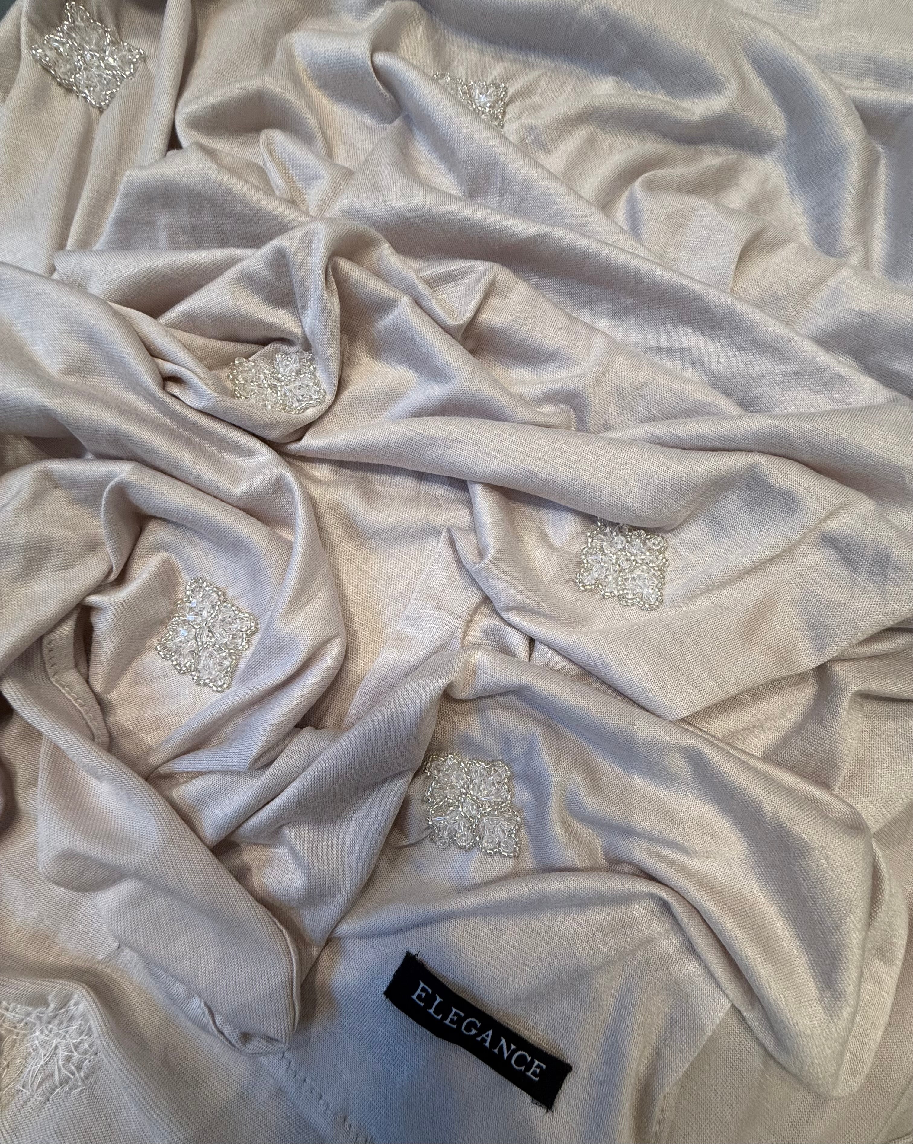 FOULARD JERSEY BLANC CASSÉ