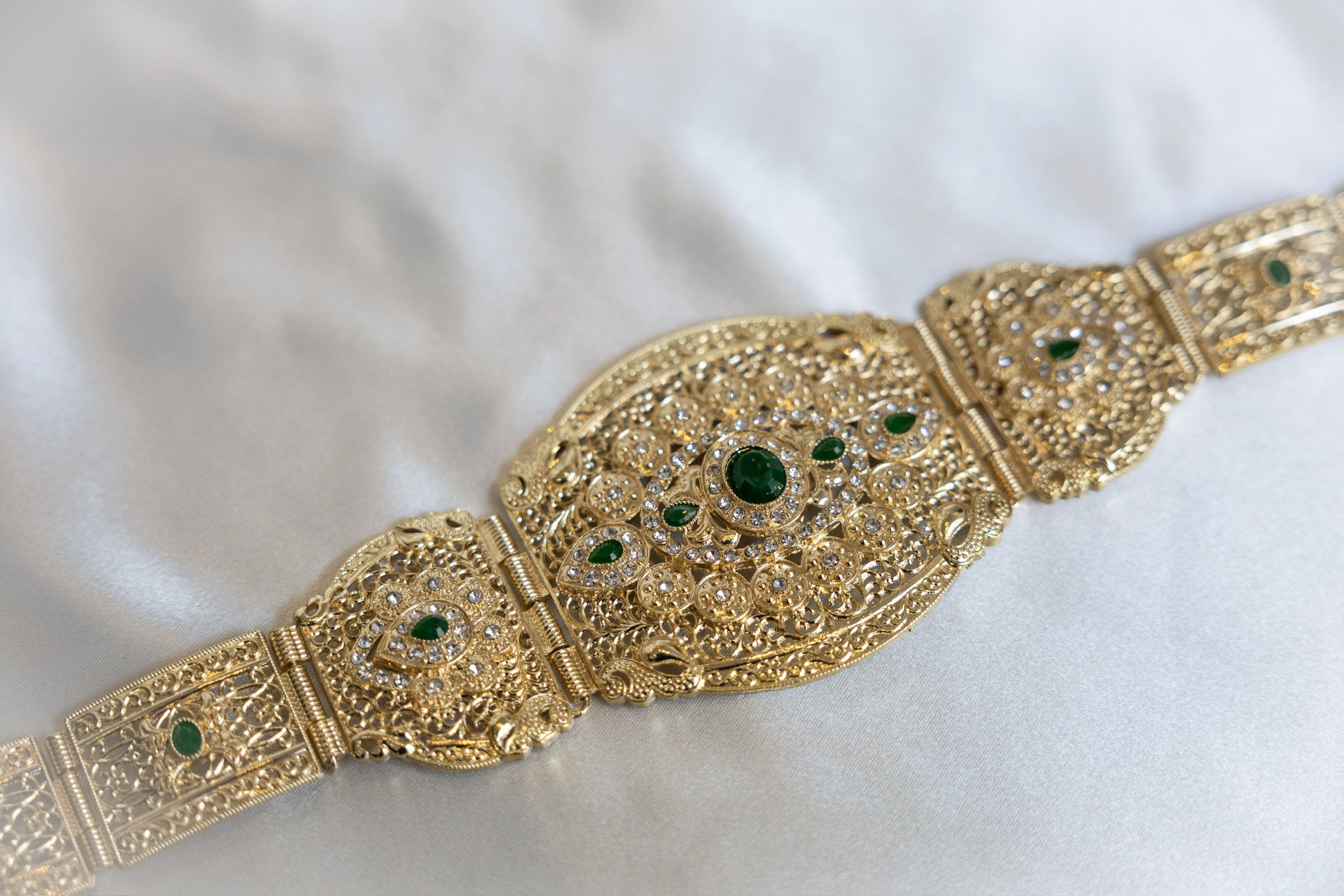 CEINTURE GOLD VERT